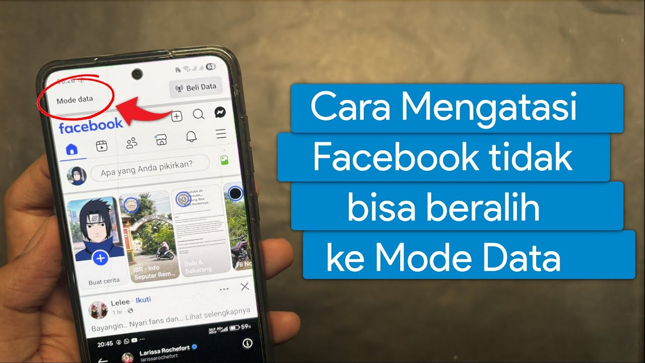 Cara Mengatasi Facebook tidak bisa beralih mode Data