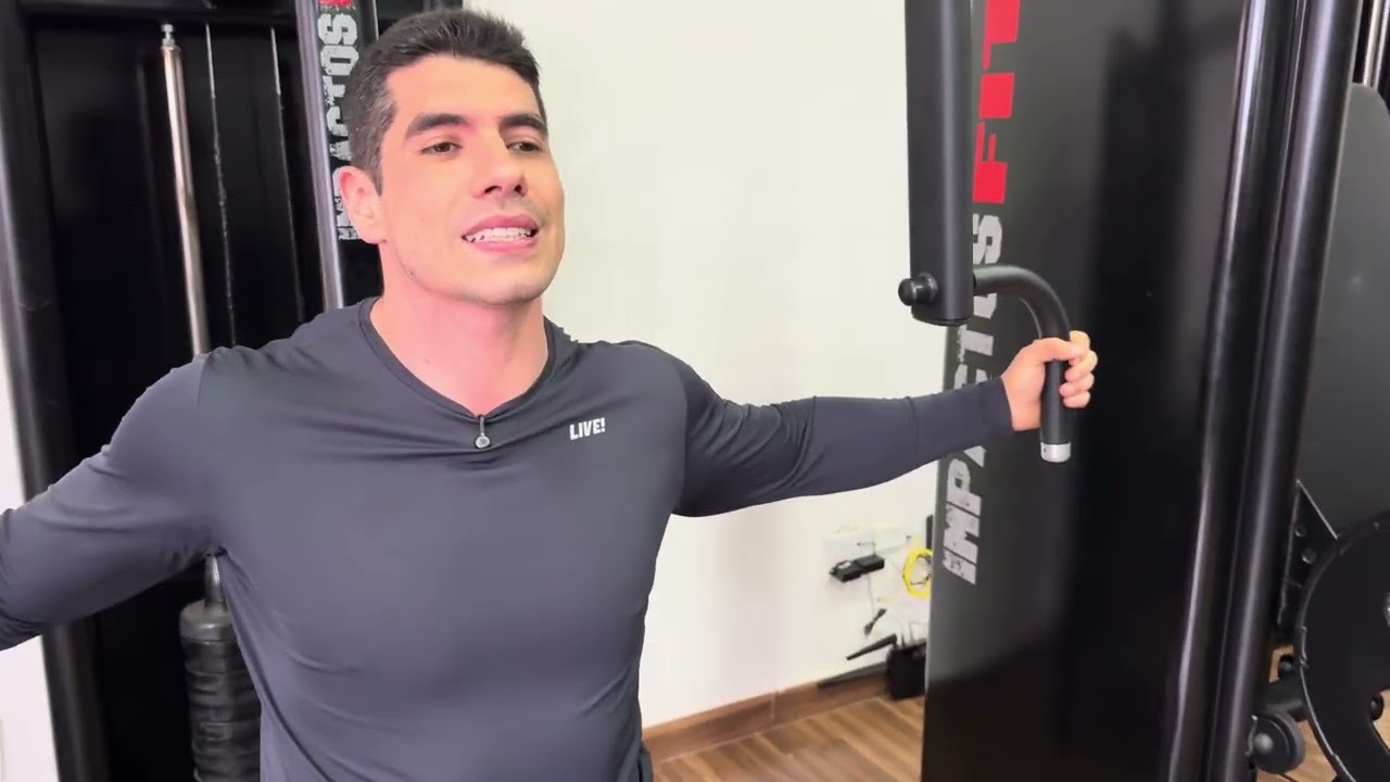 CRUCIFIXO RETO NA MÁQUINA (pec fly) - como fazer? 