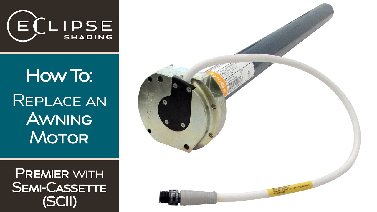 Premier with Semi-Cassette (SCII) | How to Replace a Motor and Set Limits | Eclipse Shading Systems