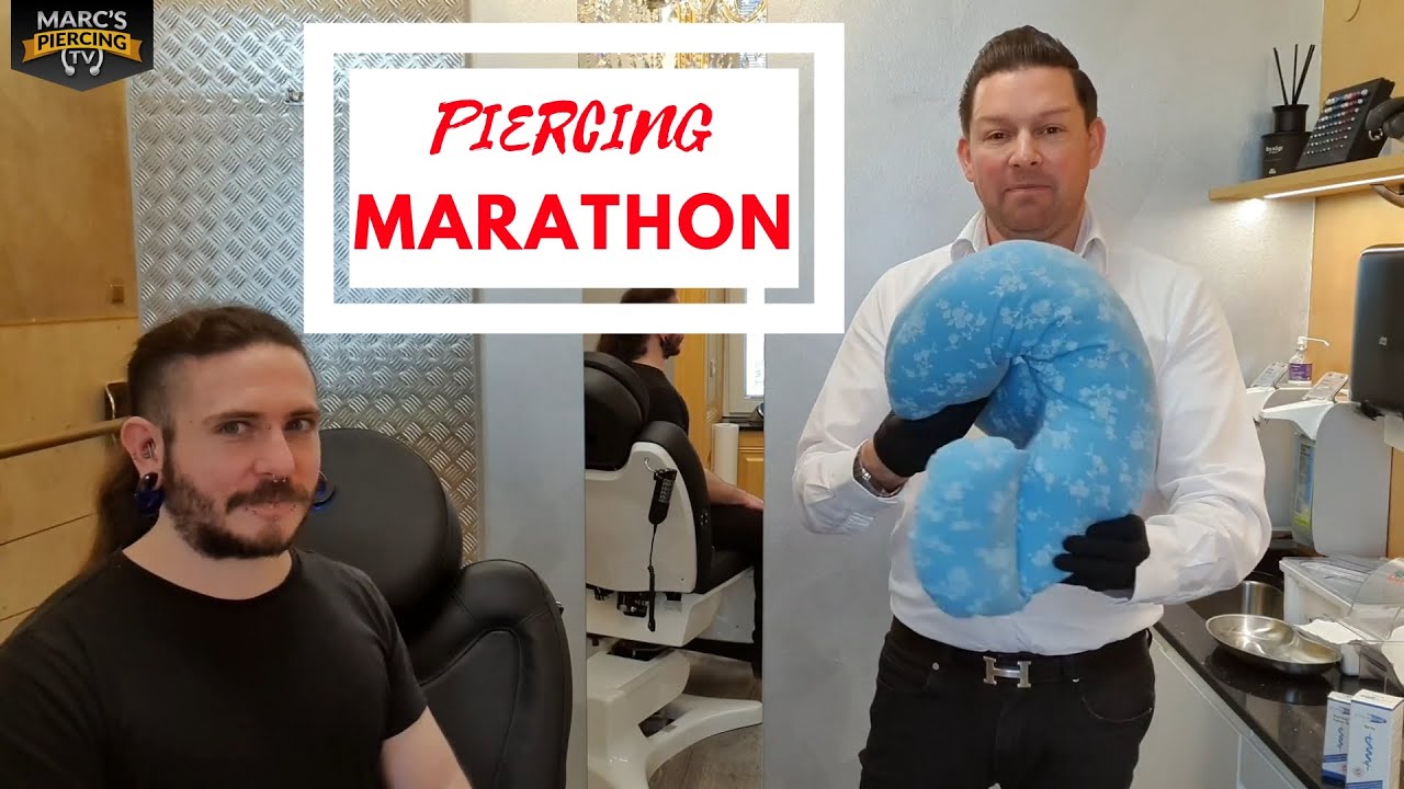 💉6 PIERCINGS Marathon 💉SNUG 💉Vertical Industrial 💉Conch Piercings for Rings 💉Marc's Piercing TV