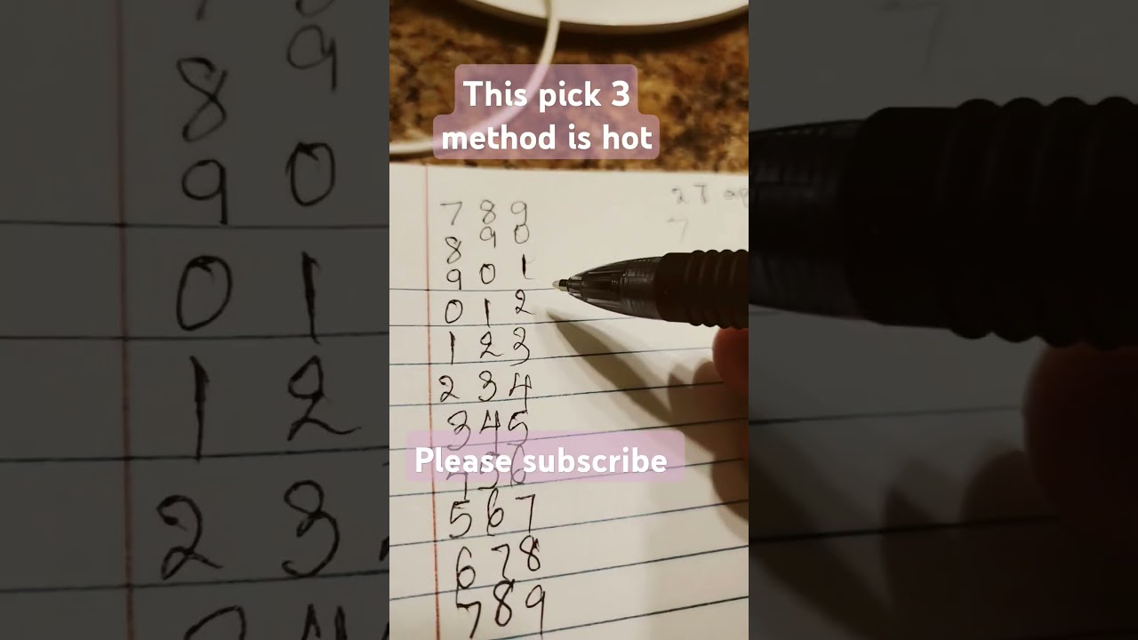 this new pick 3 method is hot #pick3 #newmethod #lottery #support #goviral #pick3strategy #shorts