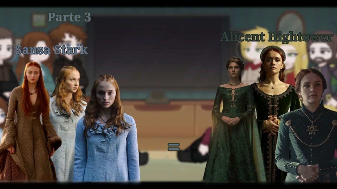 °•Game of Thrones reacts to Sansa Stark as Alicent Hightower | PT 3 | GOT × HOTD |•°