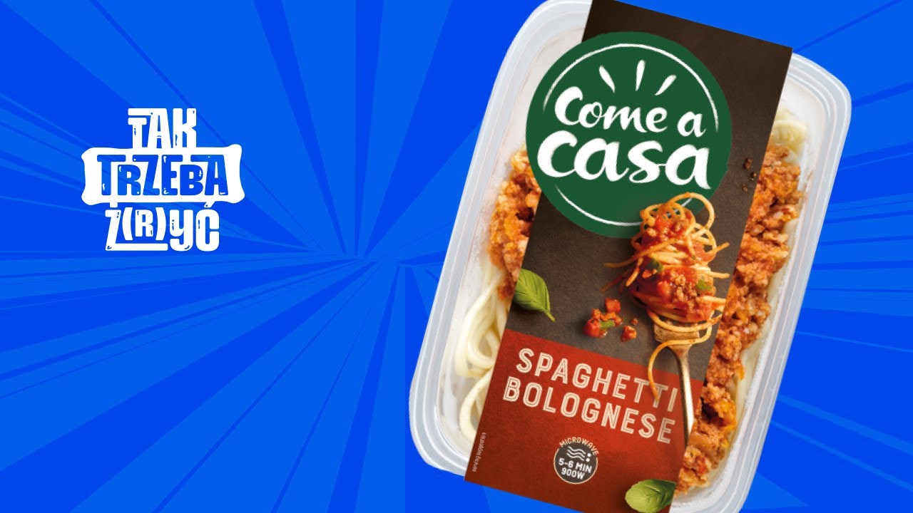 Degustacja Come a Casa Spaghetti Bolognese | gotowe dania | gotowe obiady | gotowe jedzenie