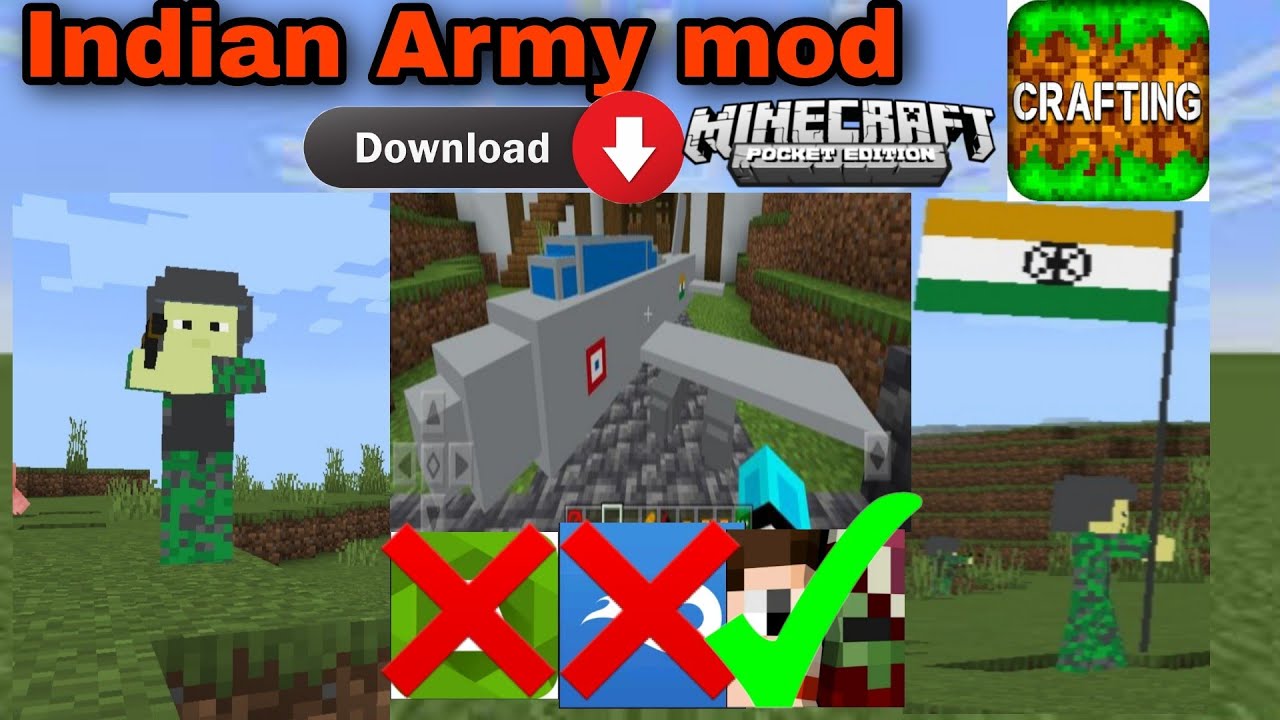 Crafting and building Indian army mod download free