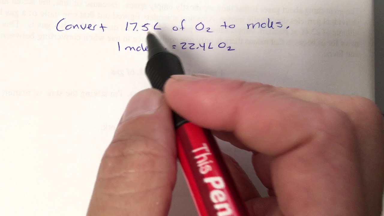 Mole Volume Conversions