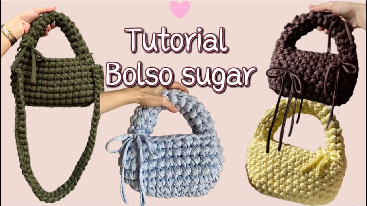 Tutorial bolso de trapillo/ bolso sugar / fácil y rápido / principiantes 