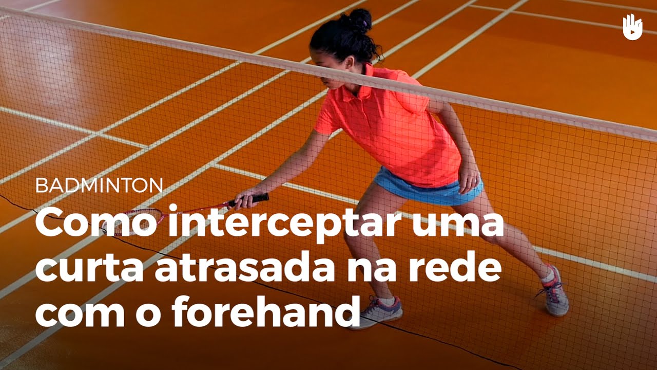 Interceptar uma curta com forehand | Badminton