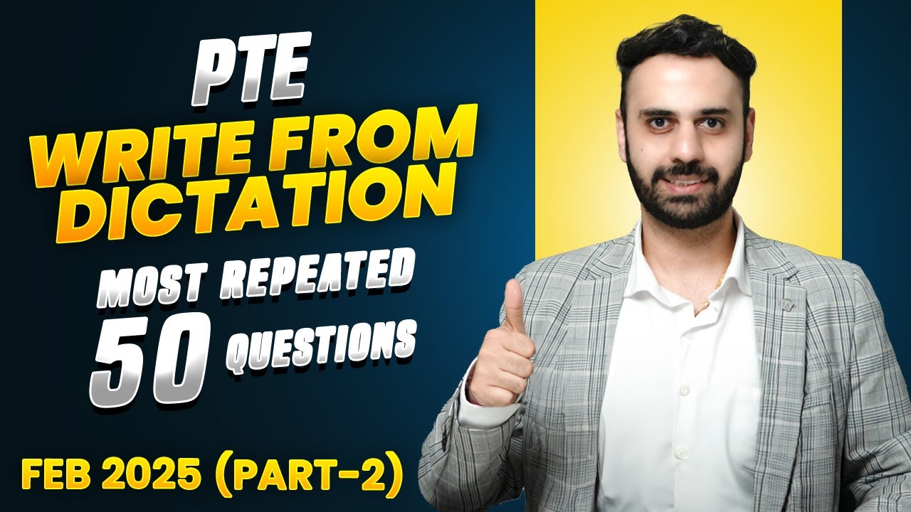 PTE Listening Write From Dictation | Real Exam Prediction February 2025 - Part 2 | VLE