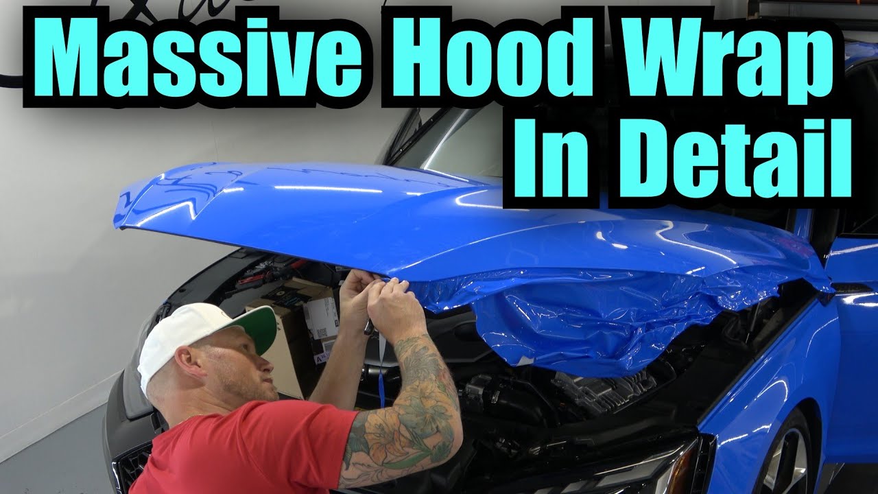 How To Wrap A Large Hood - In Colored Paint Protection Film