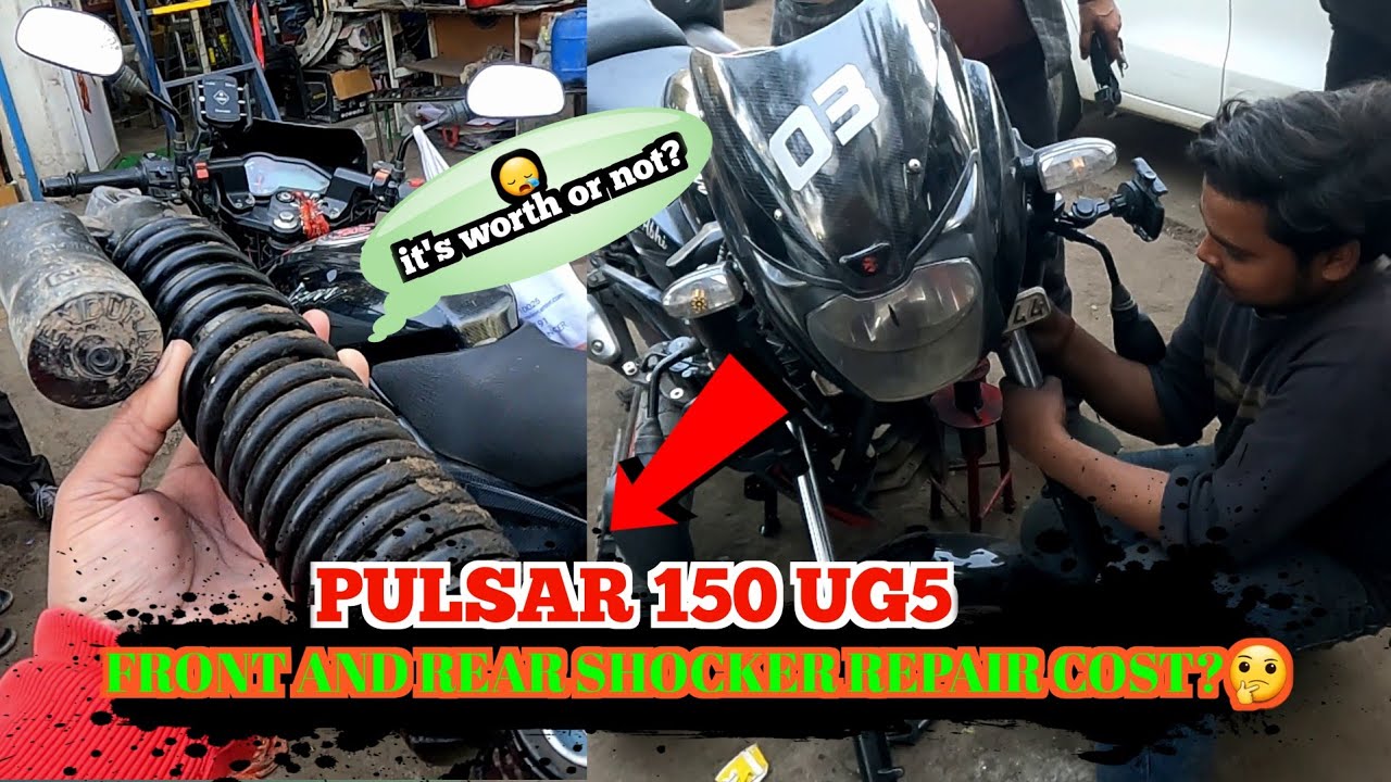 PULSAR 150UG5 FRONT AND REAR SHOCKER REPAIR COST?🤔| AFTER MARKET IS WORTH? #bikeshockers #shockers