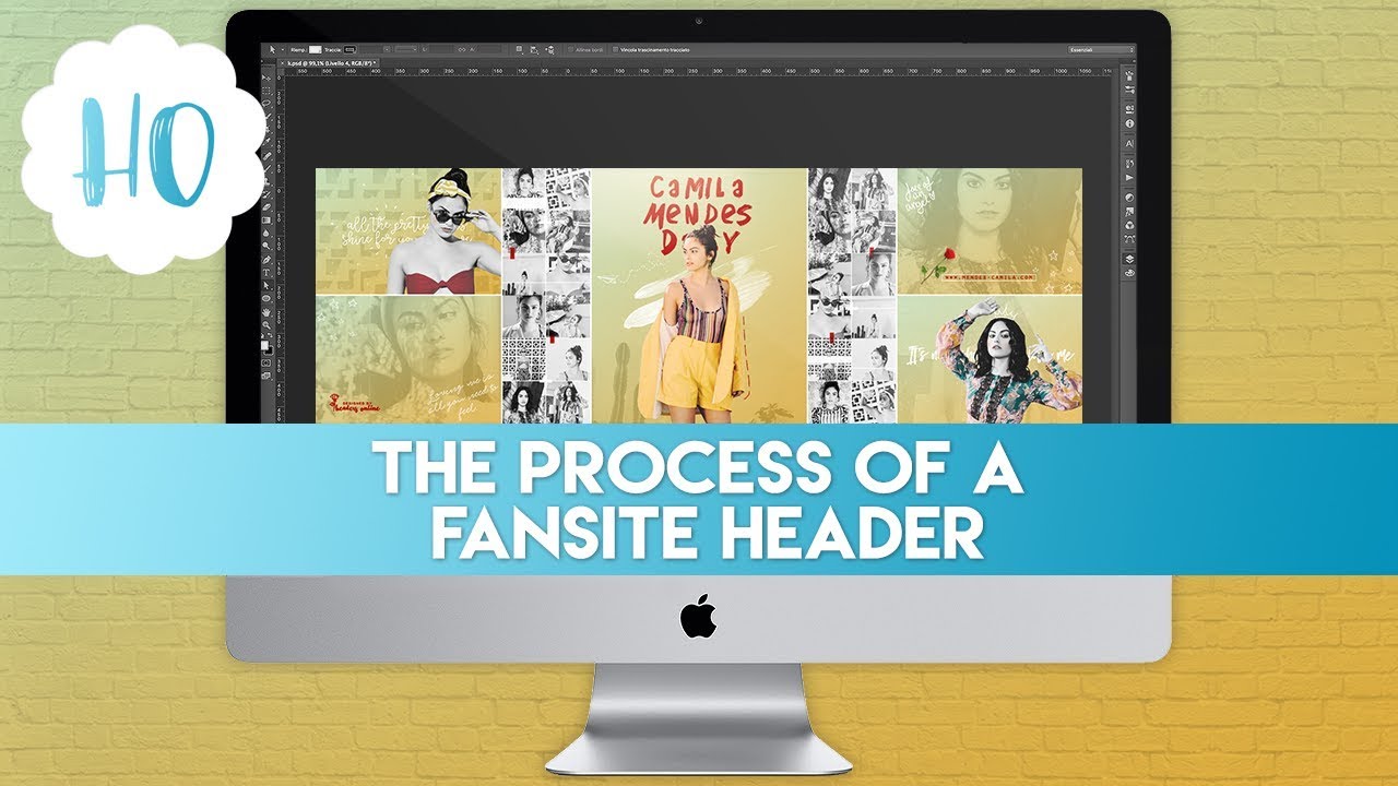 The Process of A Fansite Header | Headers Online