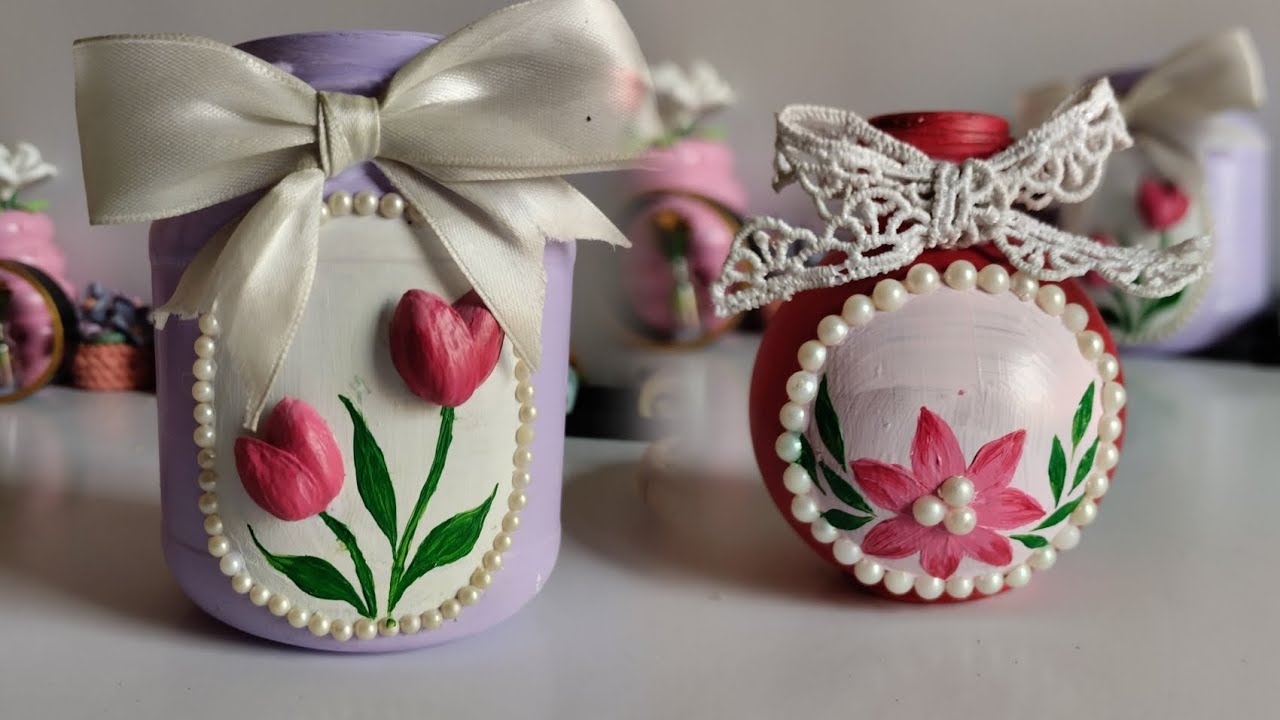 6 diy Painting ideas 💡 on bottles|| waste bottle Diy|| Painting on bottles 