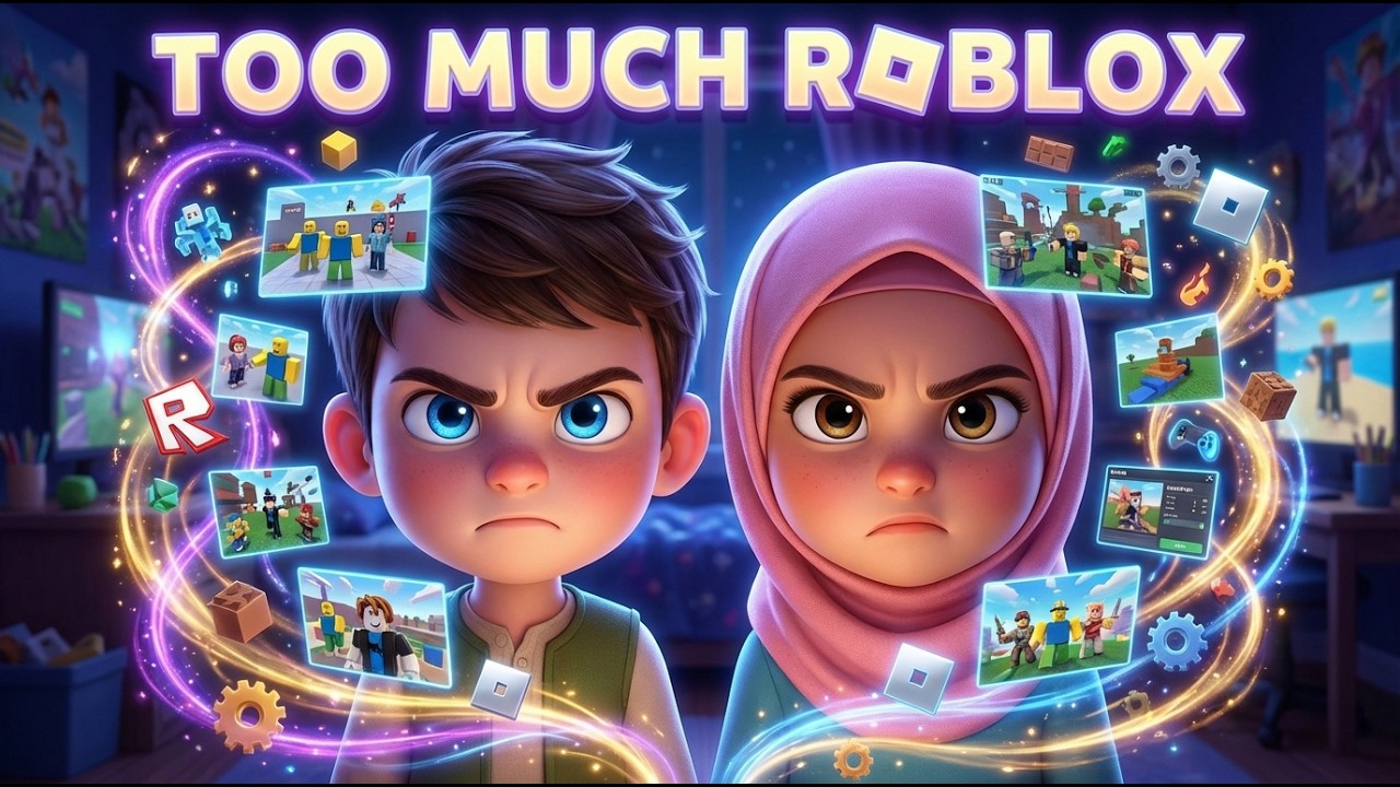 Too Much Roblox? | Amelia & Zidane Learn Balance | Islamic Kids Story