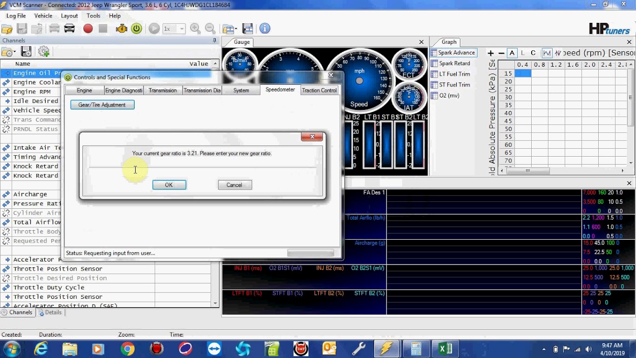 HPTuners VCMscanner - Специальные функции