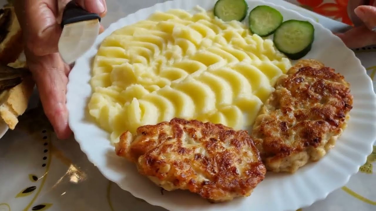 КУРИНЫЕ котлеты БЕЗ мясорубки -понравятся ВСЕМ очень вкусные ,нежные с жареным луком Всего за 20 мин