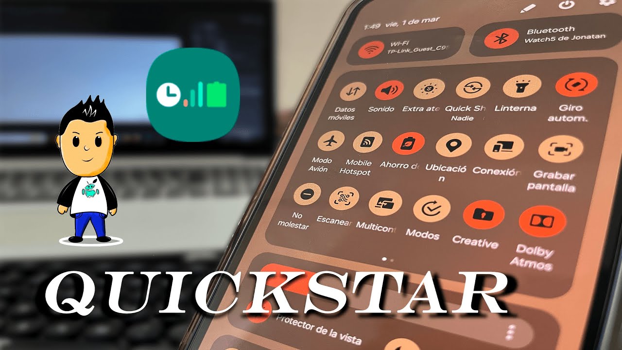 QuickStar coloca más íconos en el centro de control | Aplicación dentro de GoodLock para tu Samsung