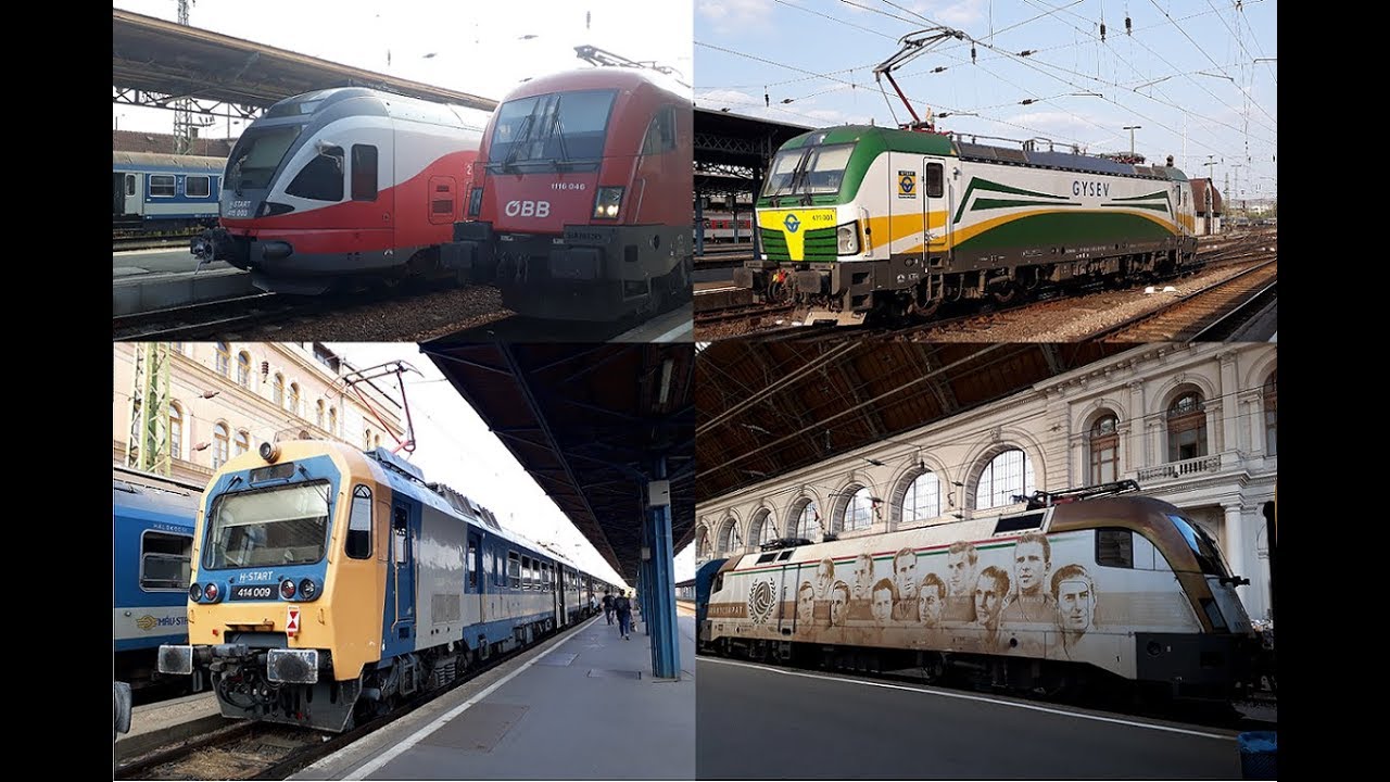 Vonatok Budapest Keleti pályaudvaron (2018 Augusztus)