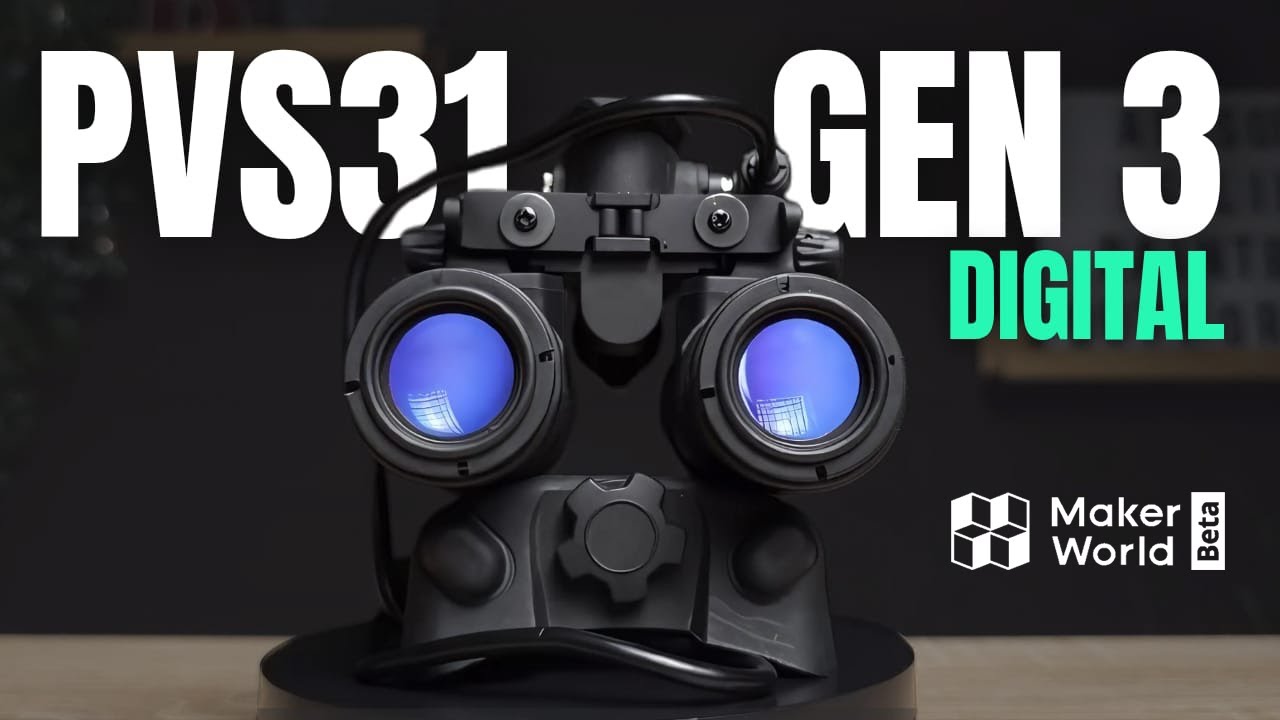 НОВЫЙ СТРАЙКСФОЛЬНЫЙ ПНВ PVS31 GEN3 Digital #nightvision #airsoft #makerworld