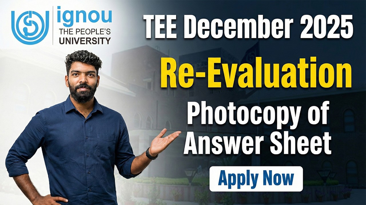 IGNOU Term End Exam December 2025 | Revaluation of Answer Sheet | Apply Now #ignouexam #learnwise