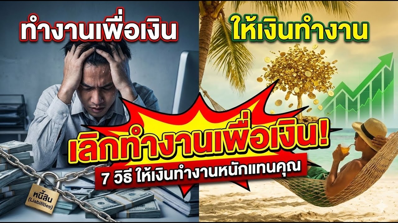 เลิกทำงานหนัก! 7 วิธีให้เงินทำงานแทนคุณ (ฉบับคนรวย 1% ทำกัน) 💰