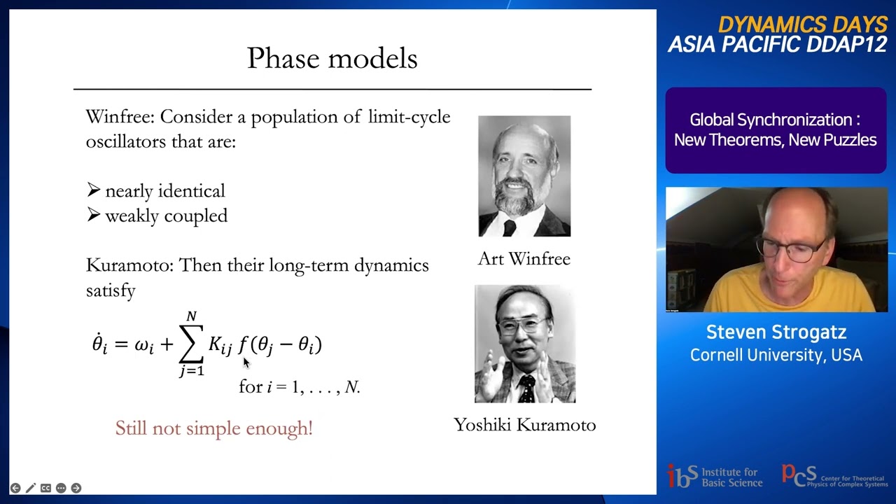 Steven Strogatz: Global Synchronization: New Theorems, New Puzzles