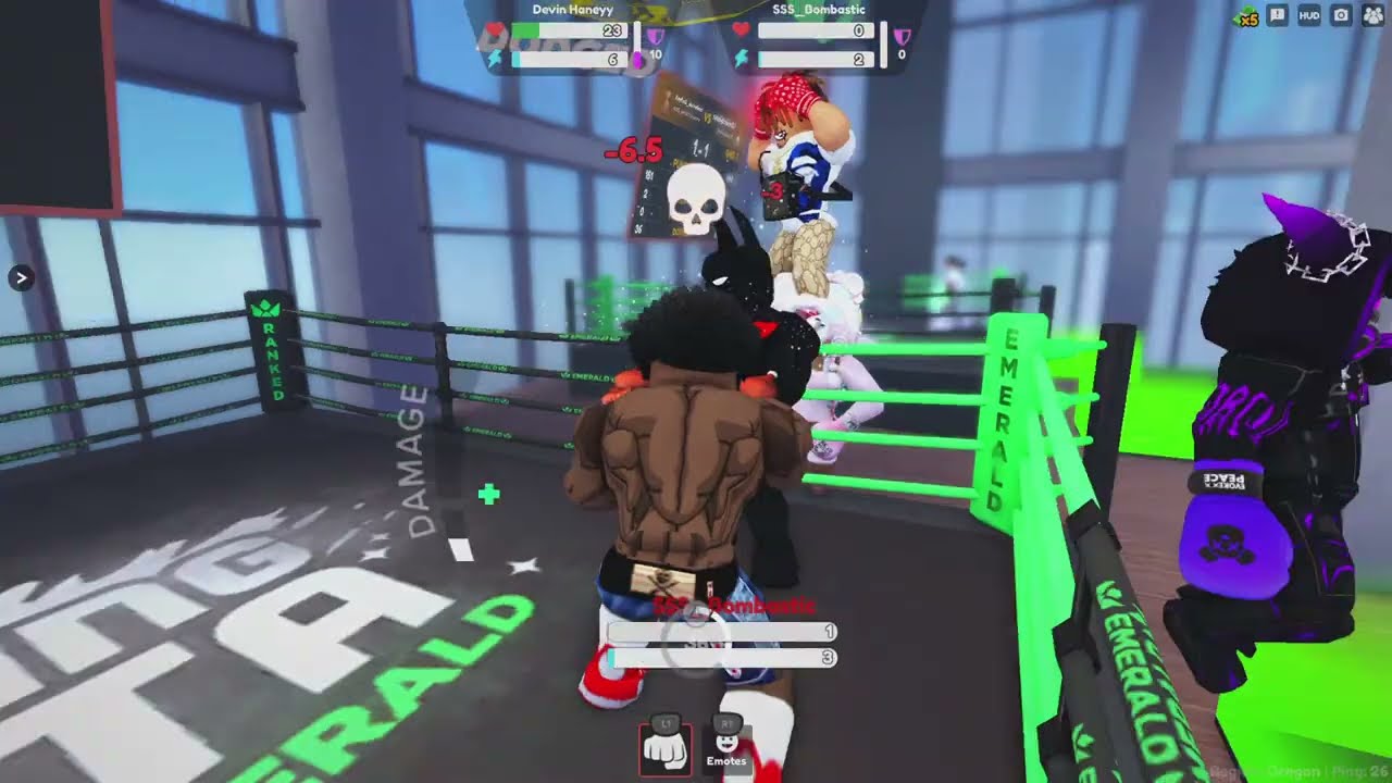 (BoxingBeta):Destroying Emerald For 30 minutes lobby Fear DEVIN HANEY BUILD 😰🫣