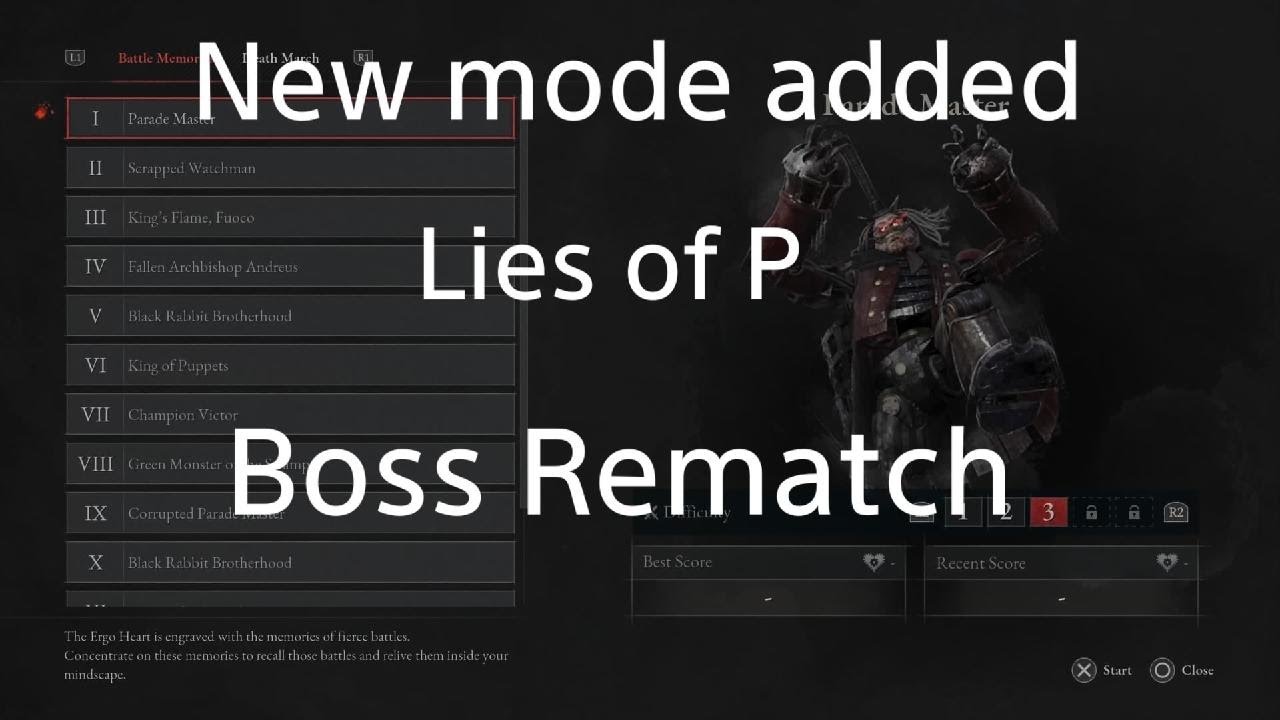 New Boss Rematch Mode/Lies of P #liesofp #liesofpoverture, #overture, #bossfightgaming #gaming