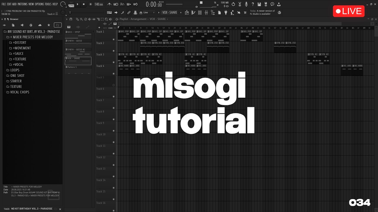 HOW TO MAKE crazy MISOGI TYPE BEAT | FL Studio Tutorial
