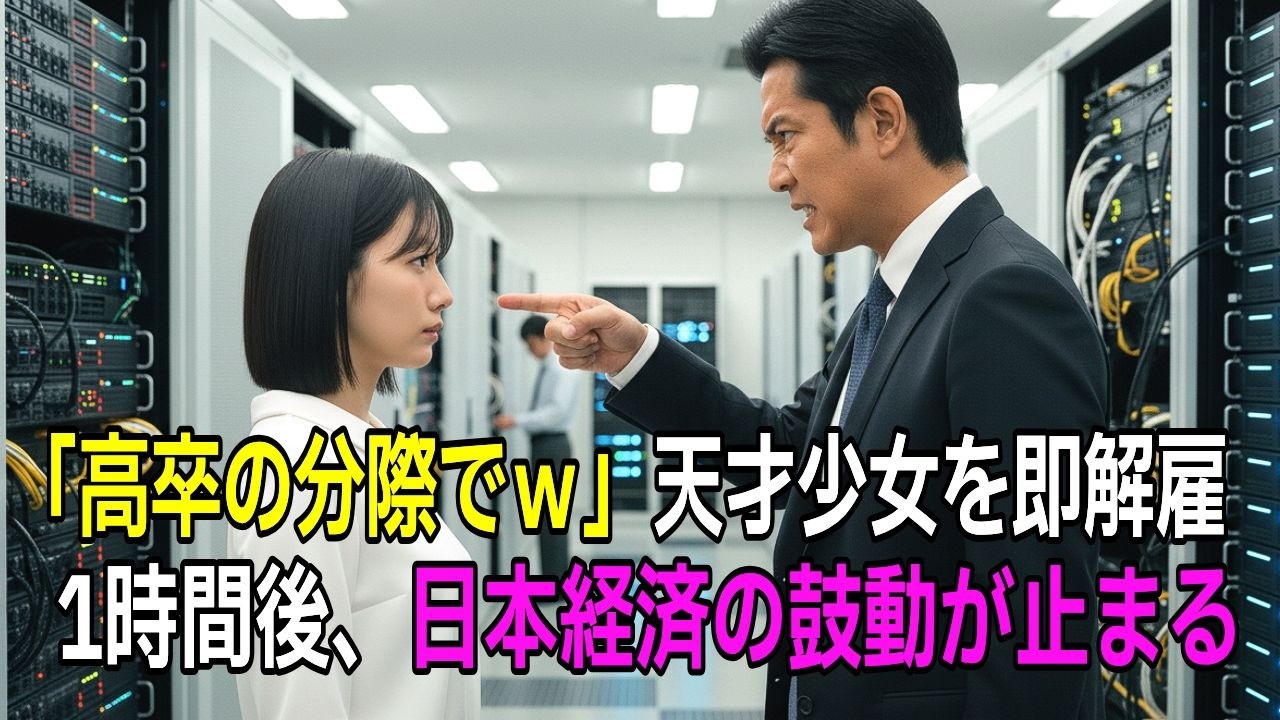 「高卒は失せろ！」東証をクビになった20歳の天才少女。1時間後、日本経済の鼓動が止まる。【感動する話】【朗読】