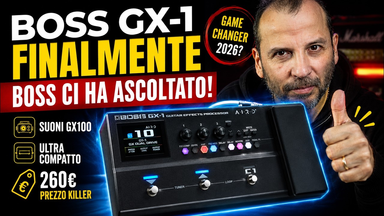 Dopo anni Boss torna con il GX-1 e sorprende tutti