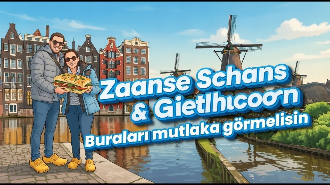 HOLLANDA VLOG | ZAANSE SCHANS, GIETHOORN, LOOMANSTRAAT VE EN LEZZETLİ TATLAR