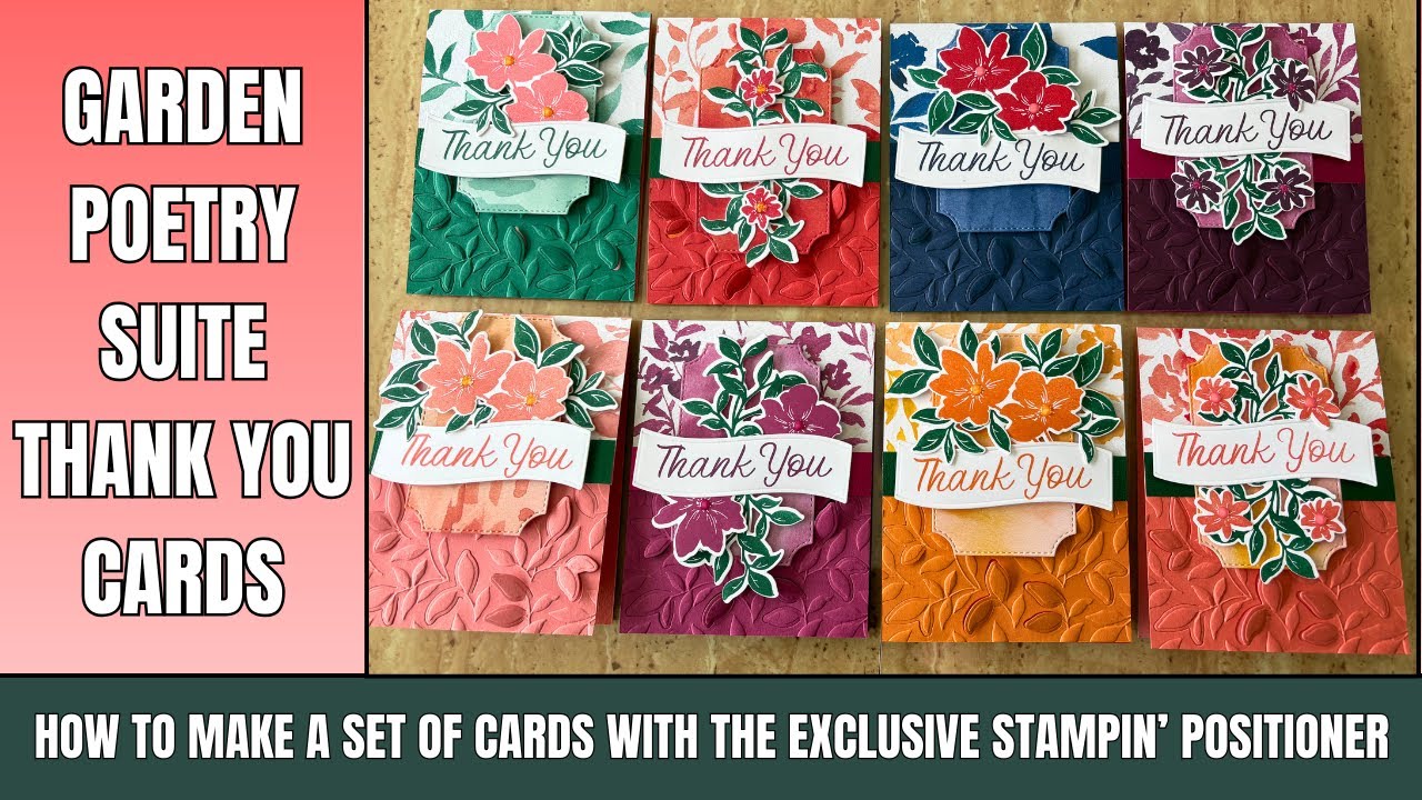 Garden Poetry Suite Thank You Cards | Easy Repeat Stamping
