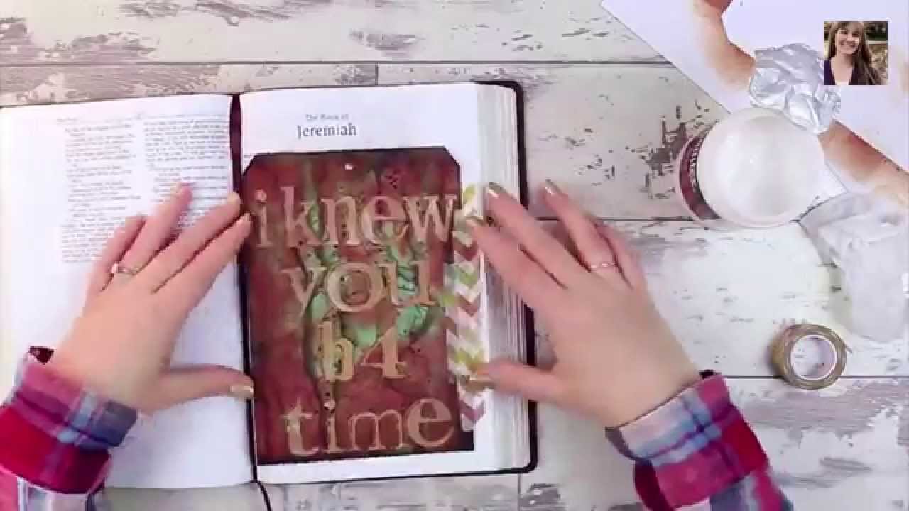 Mixed Media Tag Tutorial - Bible Art Journaling Challenge Lesson 15