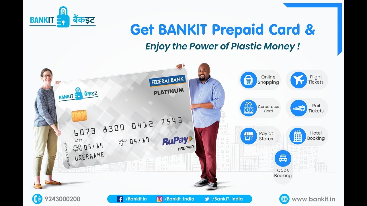 BANKIT Prepaid Card -  Online Shopping, Merchant Swipe Card