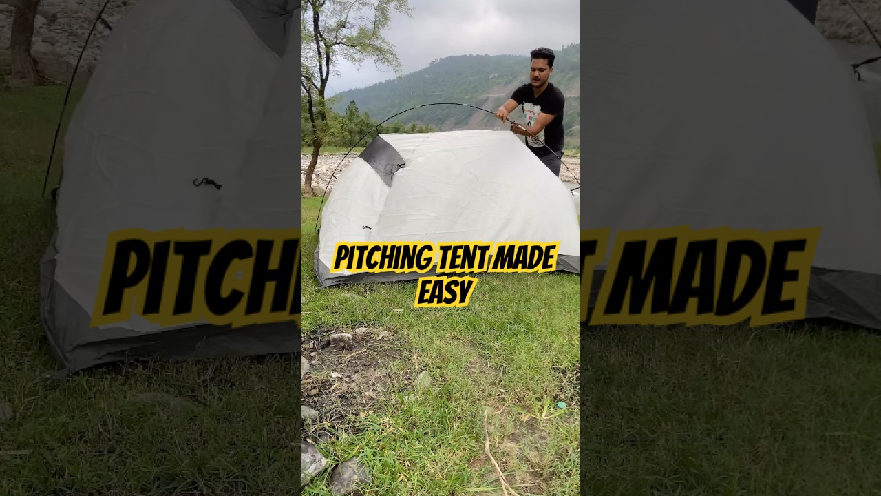 Ever struggled with pitching tent on your camping? 🏕️Here&rsquo;s step-by-step guide #mountaincamping