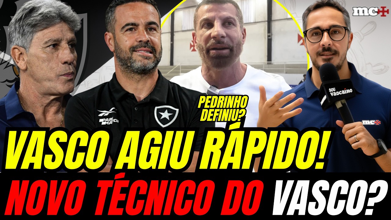VASCO AGIU RÁPIDO! NOVO TREINADOR DO VASCO SERÁ ANUNCIADO