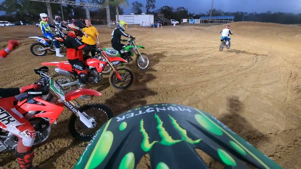 Dade City Mx Thursday night practice. Vet class moto 1
