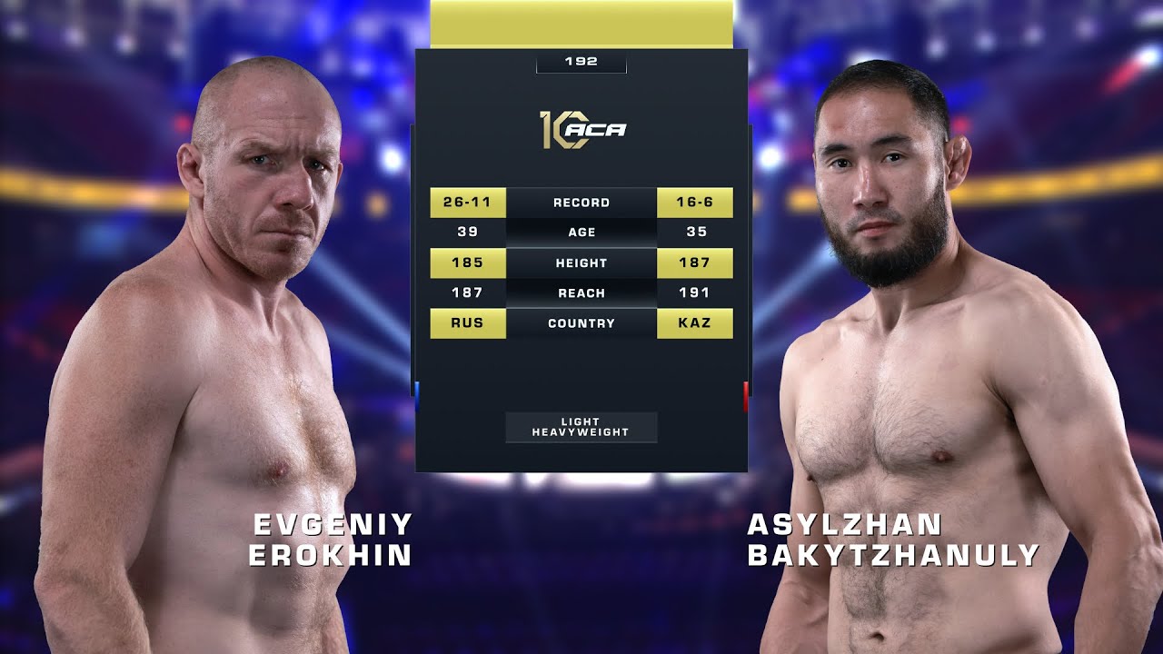 Евгений Ерохин vs. Асылжан Бакытжанулы | Evgeny Erokhin vs. Asylzhan Bakhytzhanuly | ACA 192