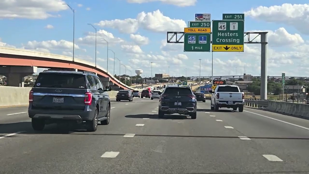 University Blvd to Gattis School Rd via IH35S/45E/130N-SunOct05