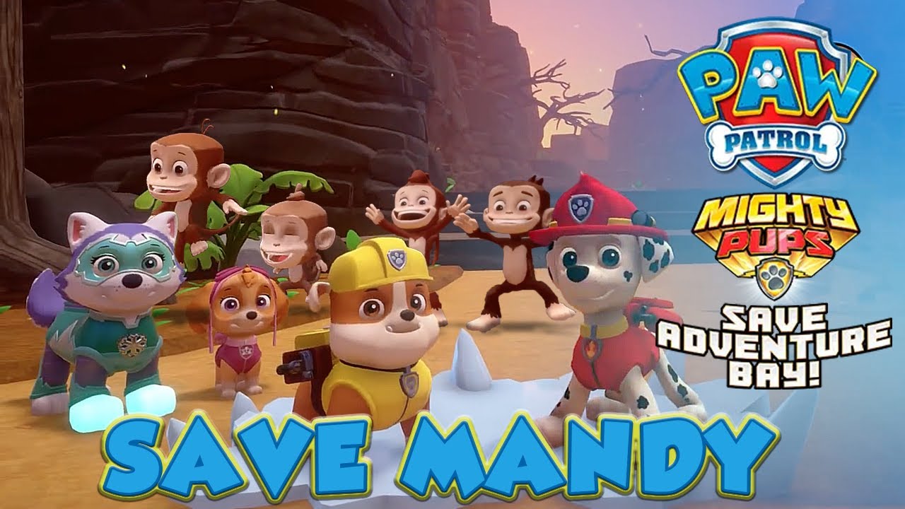 PAW Patrol Mighty Pups Save Adventure Bay - SAVE MANDY - 100% Completion Gameplay
