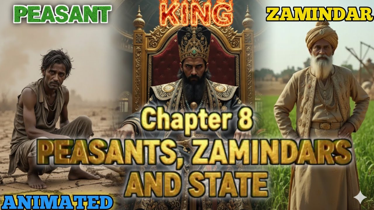 Peasants, Zamindars And State 🔥| Class 12th History Chapter 8 One Shot | Animated Explanation 