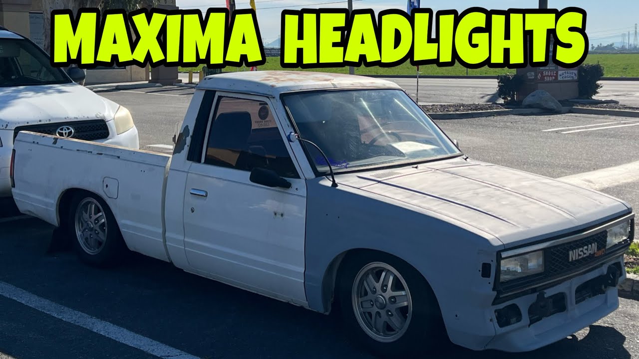 Установка фар MAXIMA на NISSAN 720
