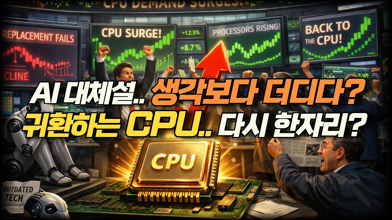AI 대체설.. 생각보다 더디다? 귀환하는 CPU.. 다시 한자리 차지?
