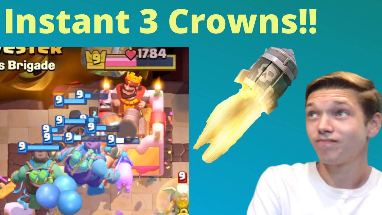 Fastest 3 Crowns in Clash Royale!! - Infinite Elixir Challenge