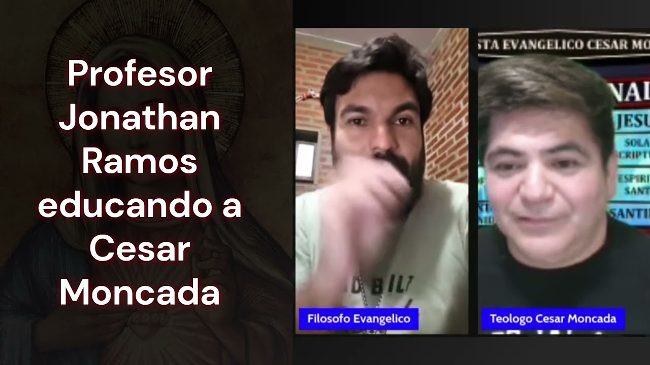 Jonathan Ramos educa a Cesar Moncada sobre tema MARÍA MADRE DE DIOS: 
