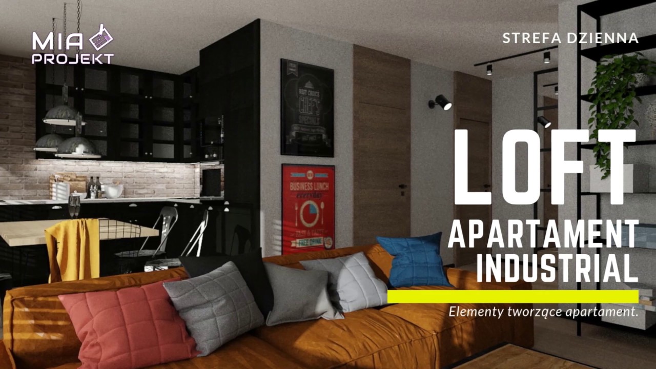 loft  industrial STREFA DZIENNA