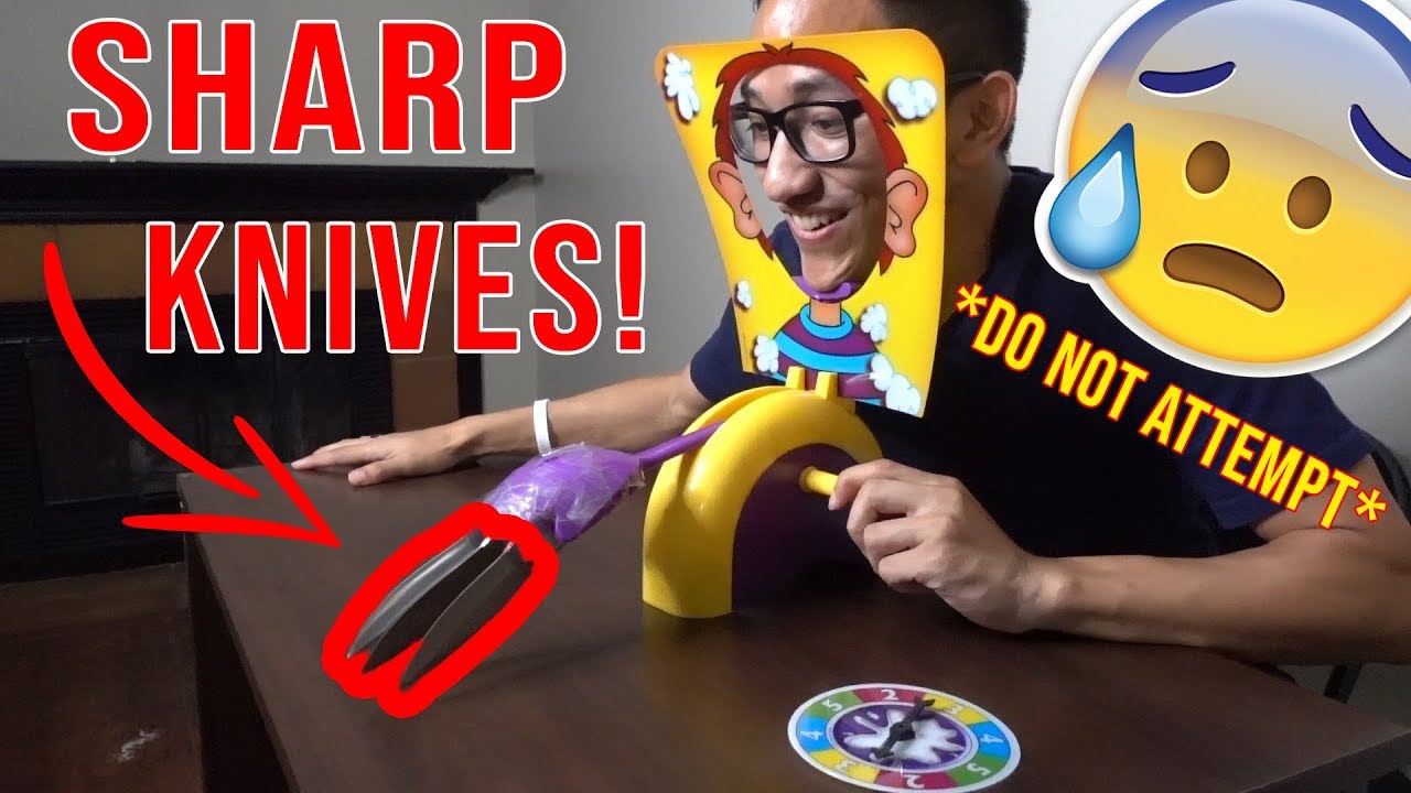 PIE FACE CHALLENGE *EXTREME KNIFE EDITION*!!