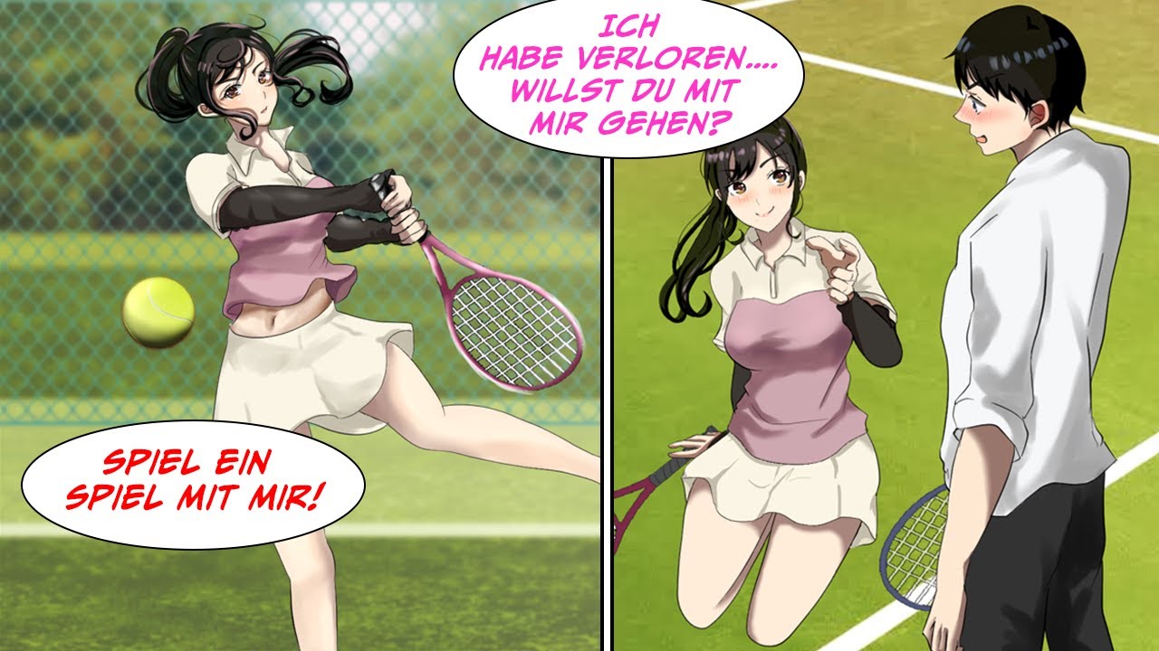 Ich habe so getan als wäre ich schlecht im Tennis, aber eigentlich war ich...