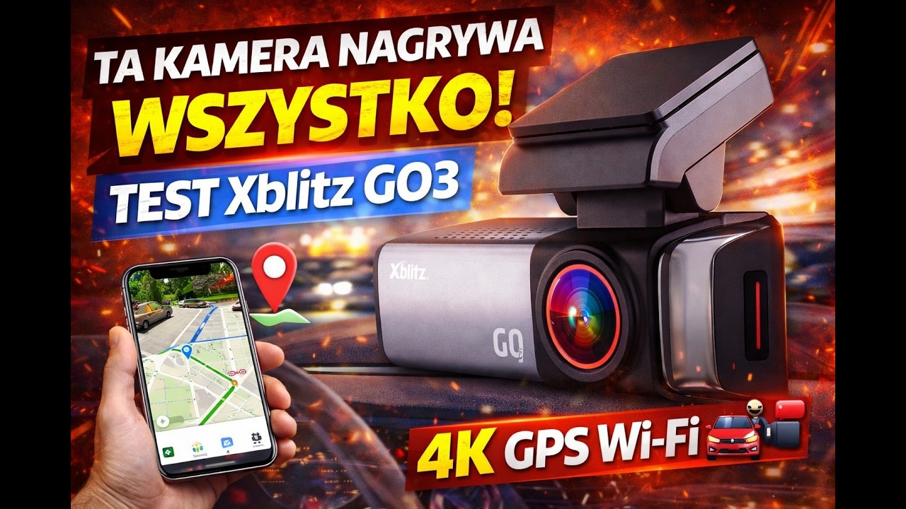 Kamera samochodowa 4K z GPS i Wi-Fi – Test Xblitz GO3