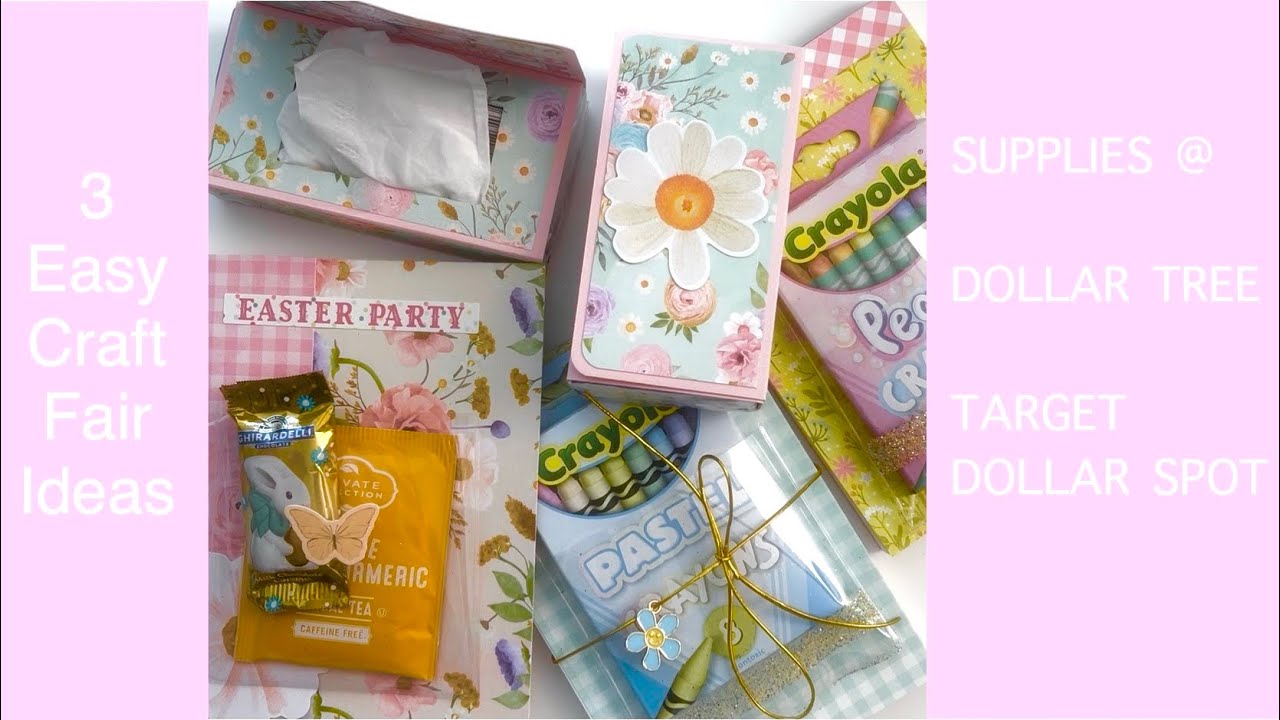 Easy Craft Fair Ideas Using Dollar Tree & Target Spot Paper Gifts